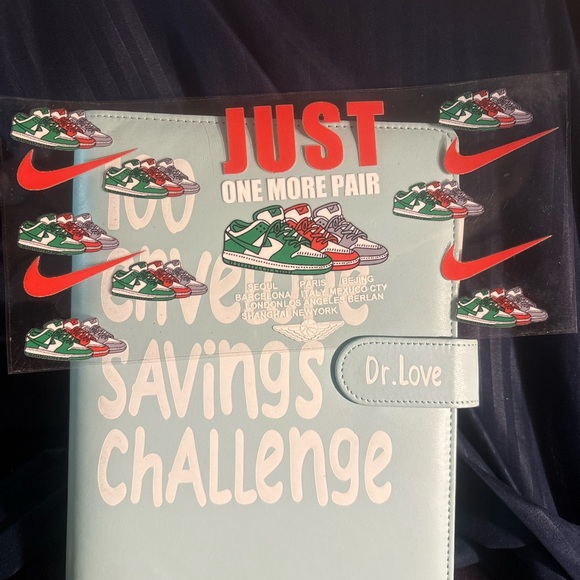 100 envelope savings challenge with custom pen. & UV wrap Handcrafted - Picture 15 of 16